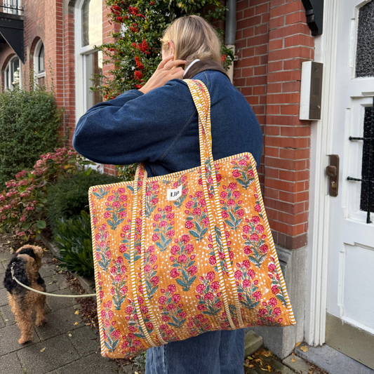 Bolso tote - Amarillo ocre - Cremallera - No.1