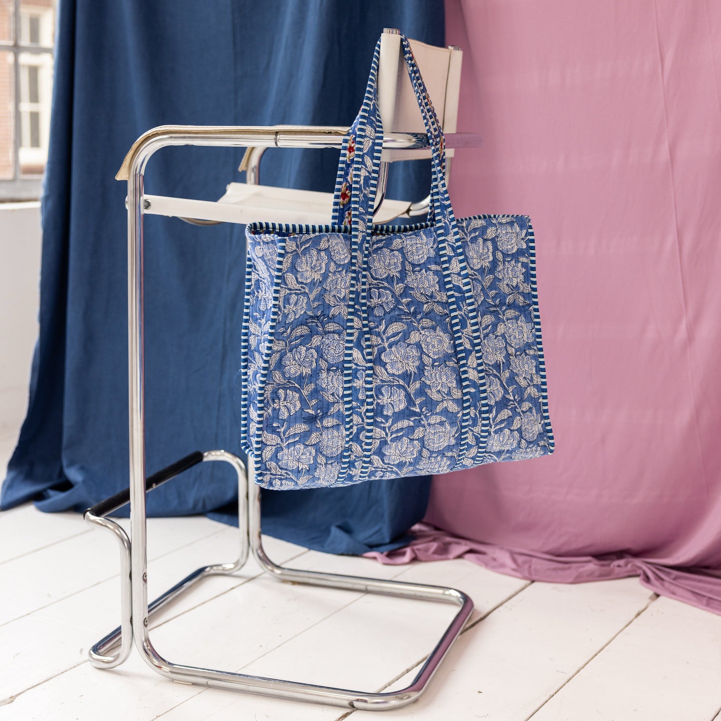Tote bag - blue - zeros no.9