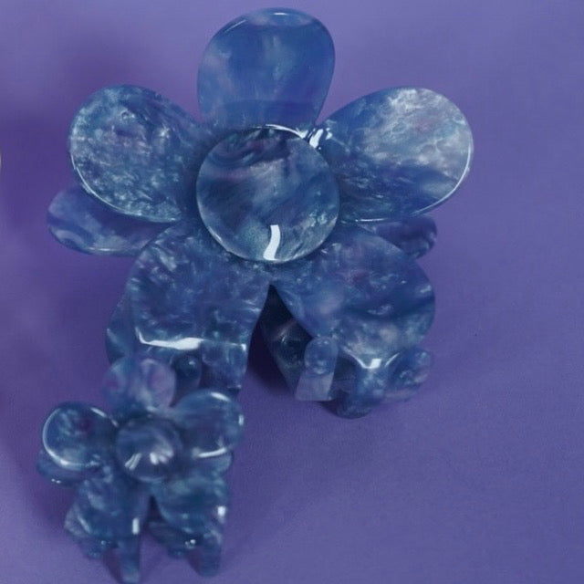 Hair Clips Flowers Ocean