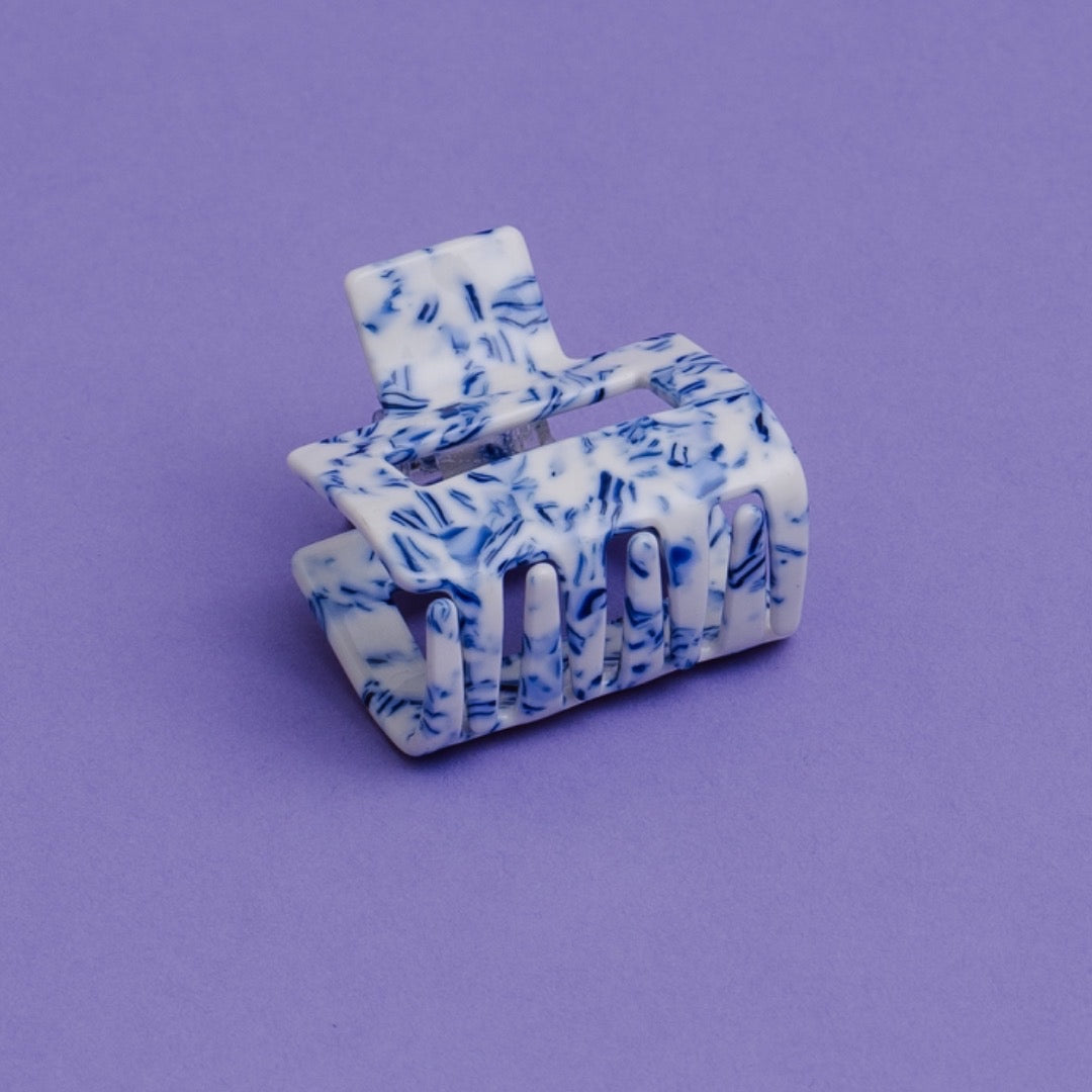 Haarclip Delfts Blue-Medio