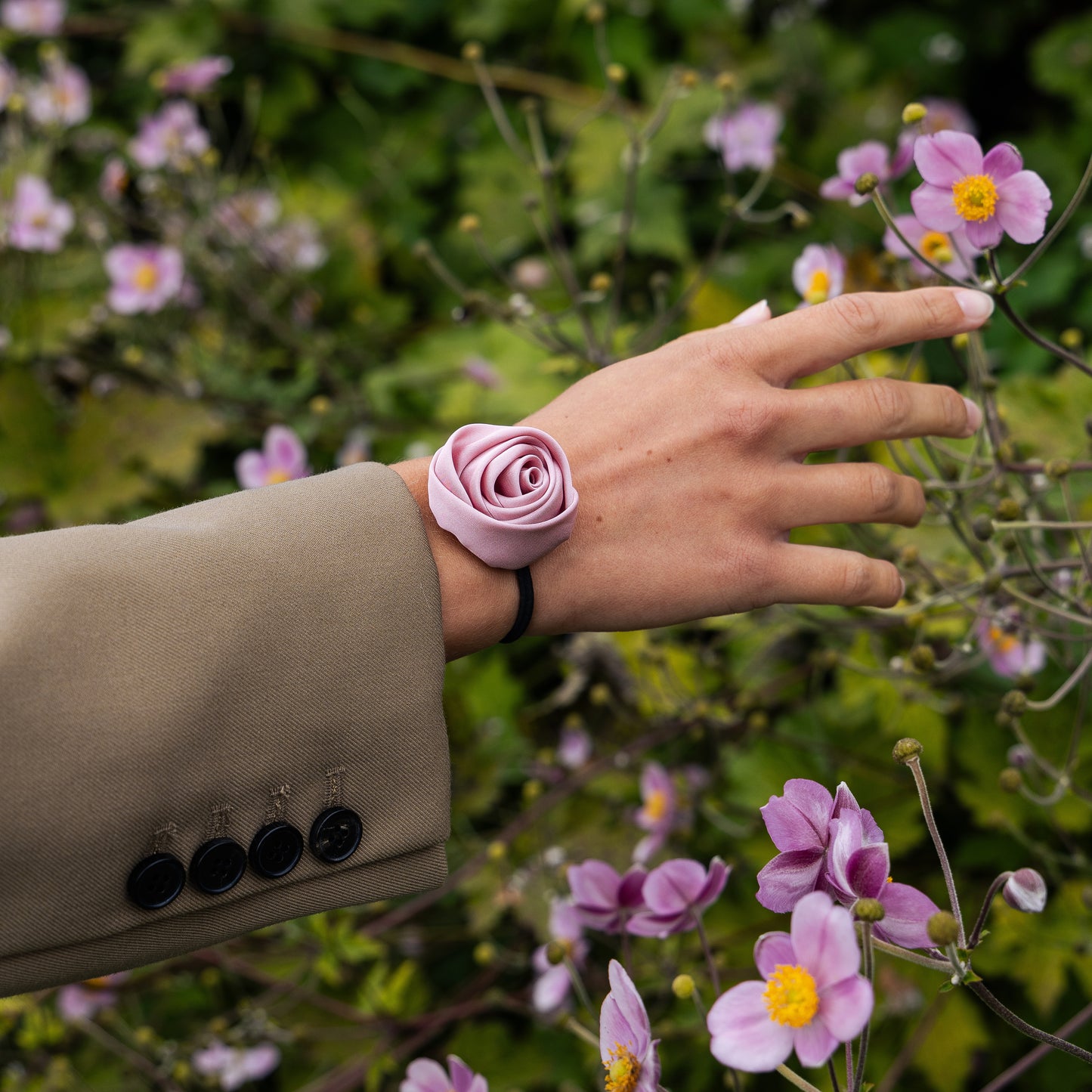 Rose rose élastique