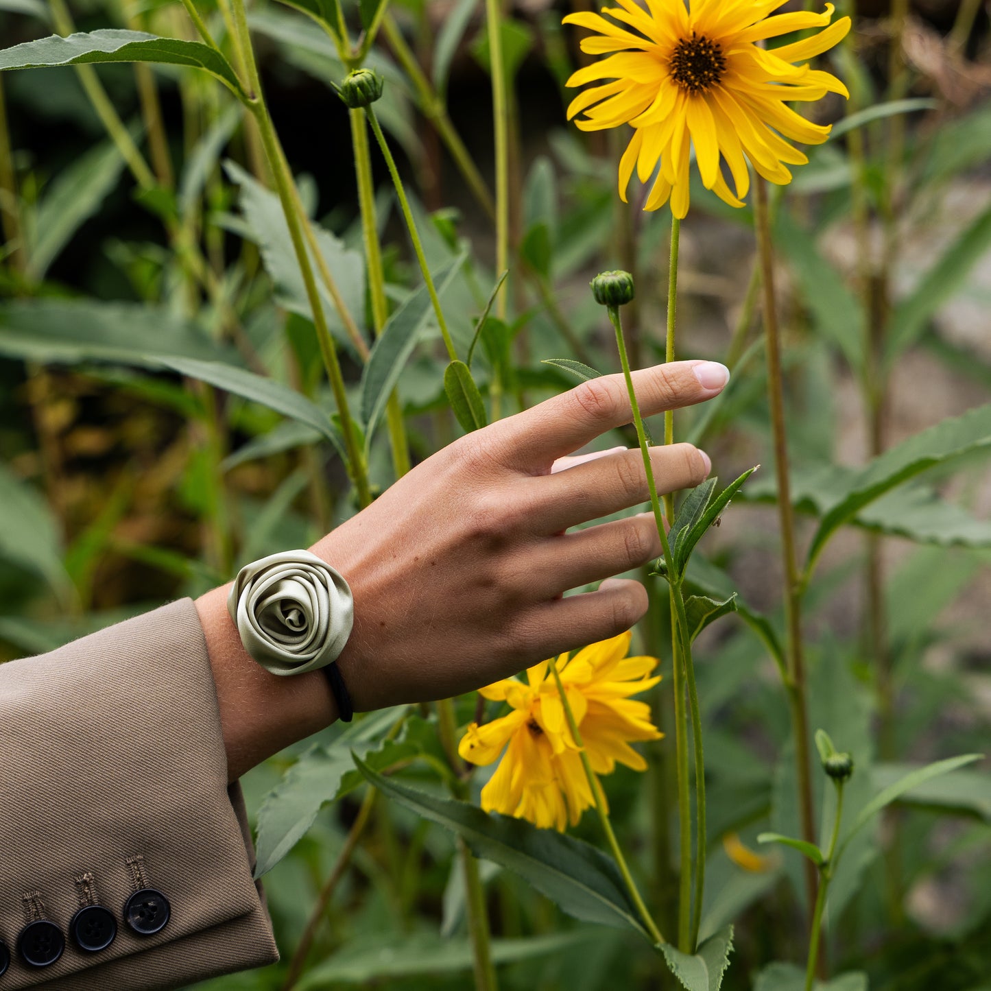 Elastisch - Grüne Rose