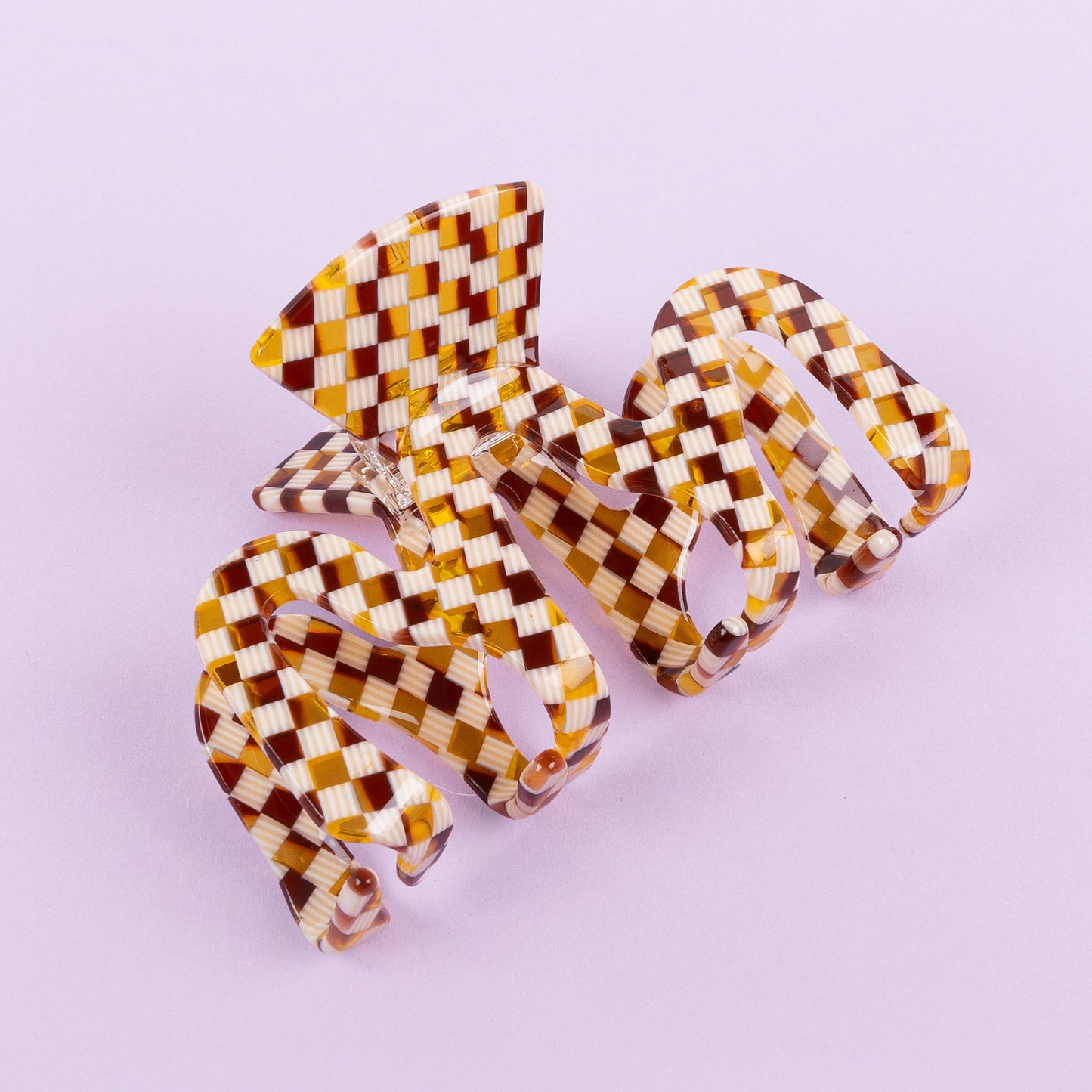 Hair clip Chessboard-large