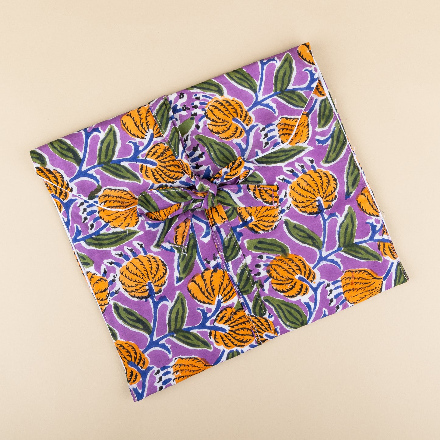 Tote Bag - Groen - Lila - Rits - No.3