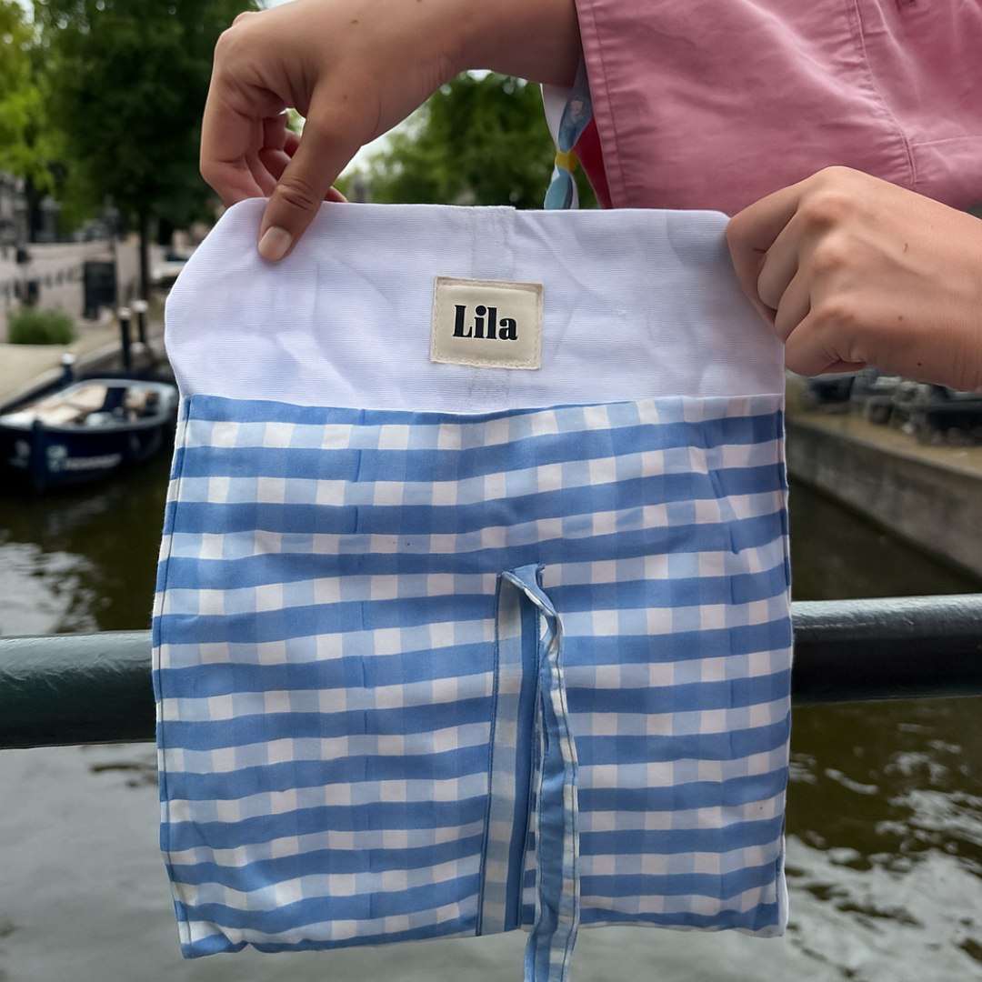 Bolsa de mano - Gingham - Azul - RITS -No.10