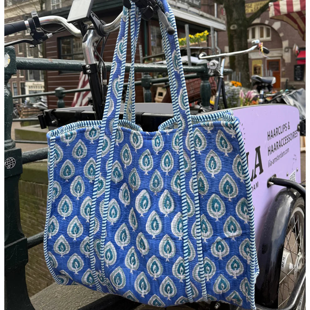 Tote Bag - Licht blauw - Grijs - No.20