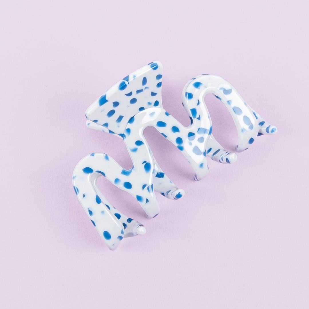 Haarclip Blueberry Dots-klein