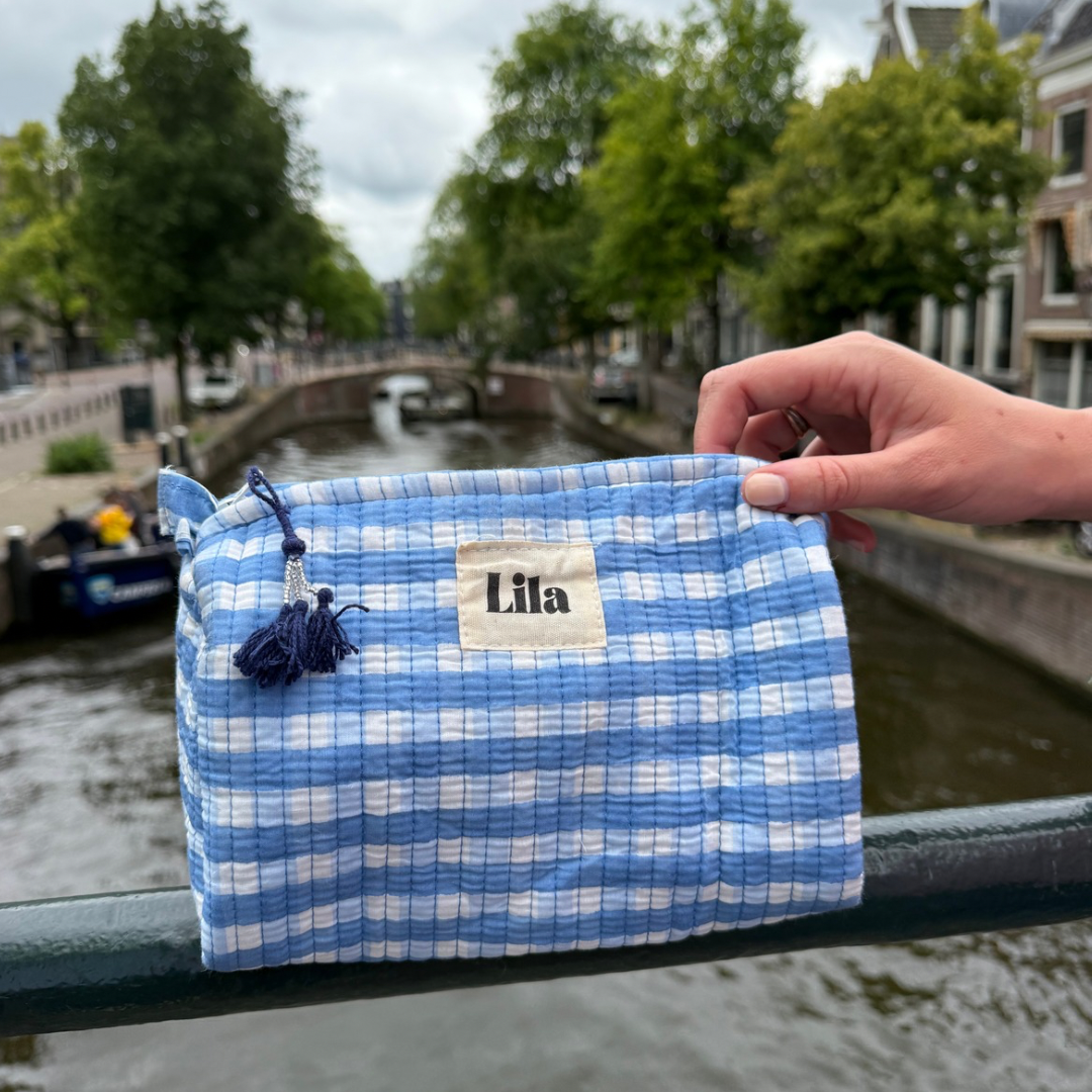 Bolsa de mano - Gingham - Azul - RITS -No.10