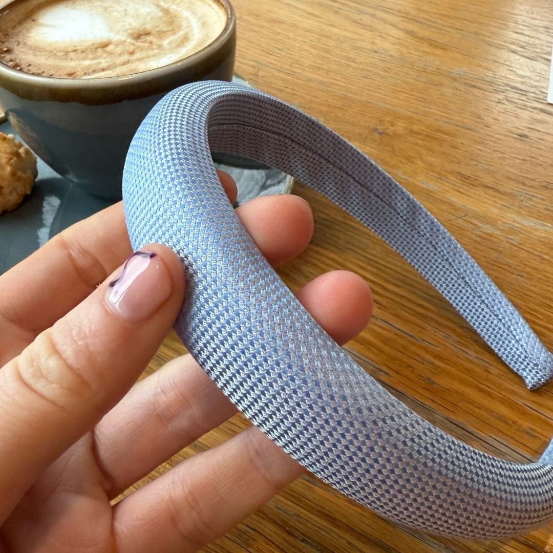 Cravate haarband bébé bleu