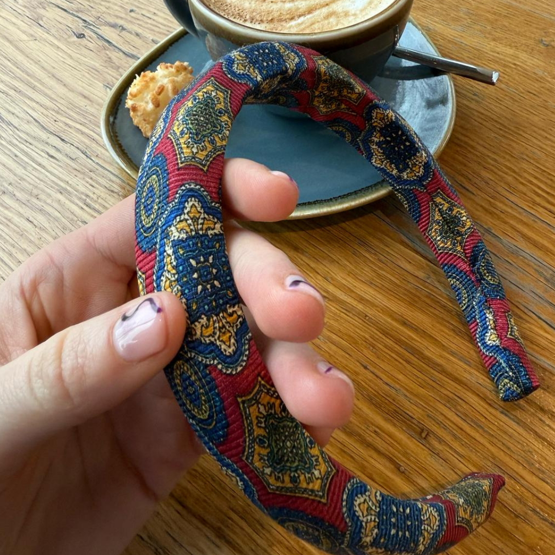 Stropdas haarband- Red mix