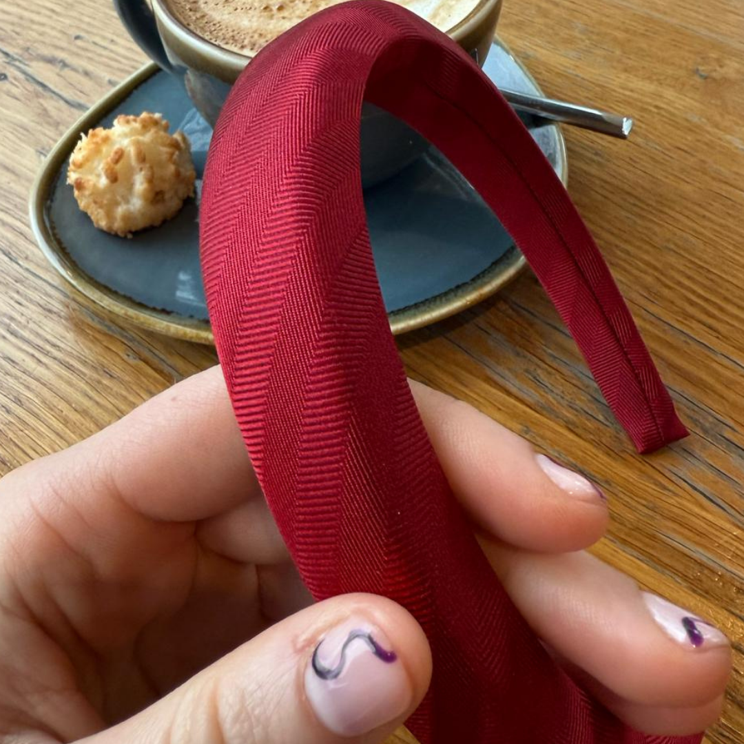 Stropdas haarband- Red one