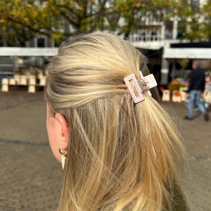 Haarclip Roze glitter