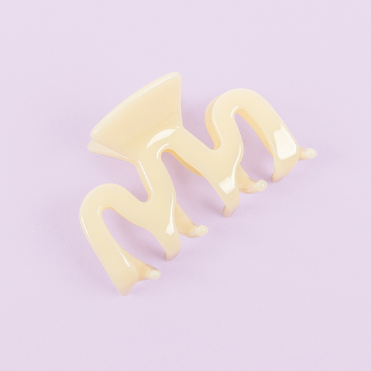 Haarclip Lemon meringue- klein