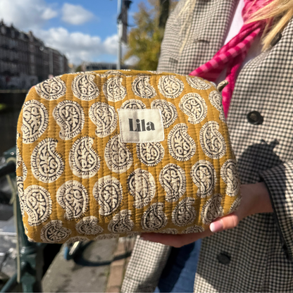 Tote bag - Paisley - Rits- inclusief toilettas -No.1