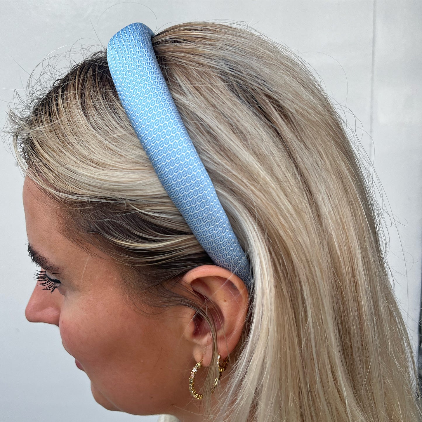 Diadema con lazo - Azul bebe