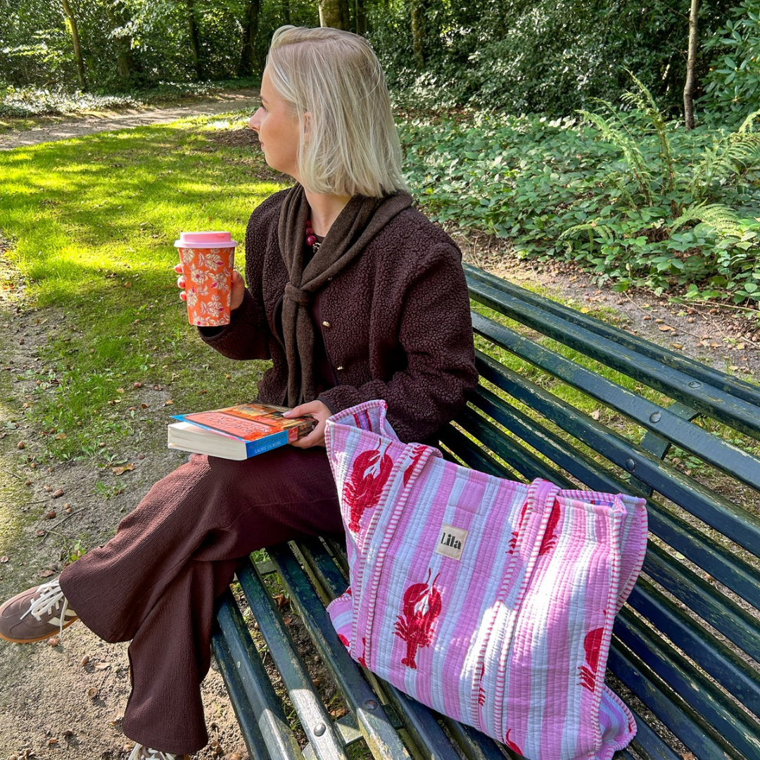 Sac fourre-tout - Homard - avec trousse de toilette - No.12