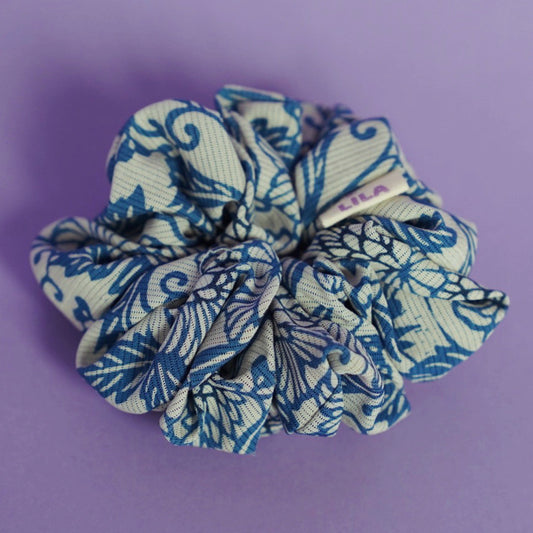 Coletero de kimono japonés esponjoso reciclado - Delft Blue