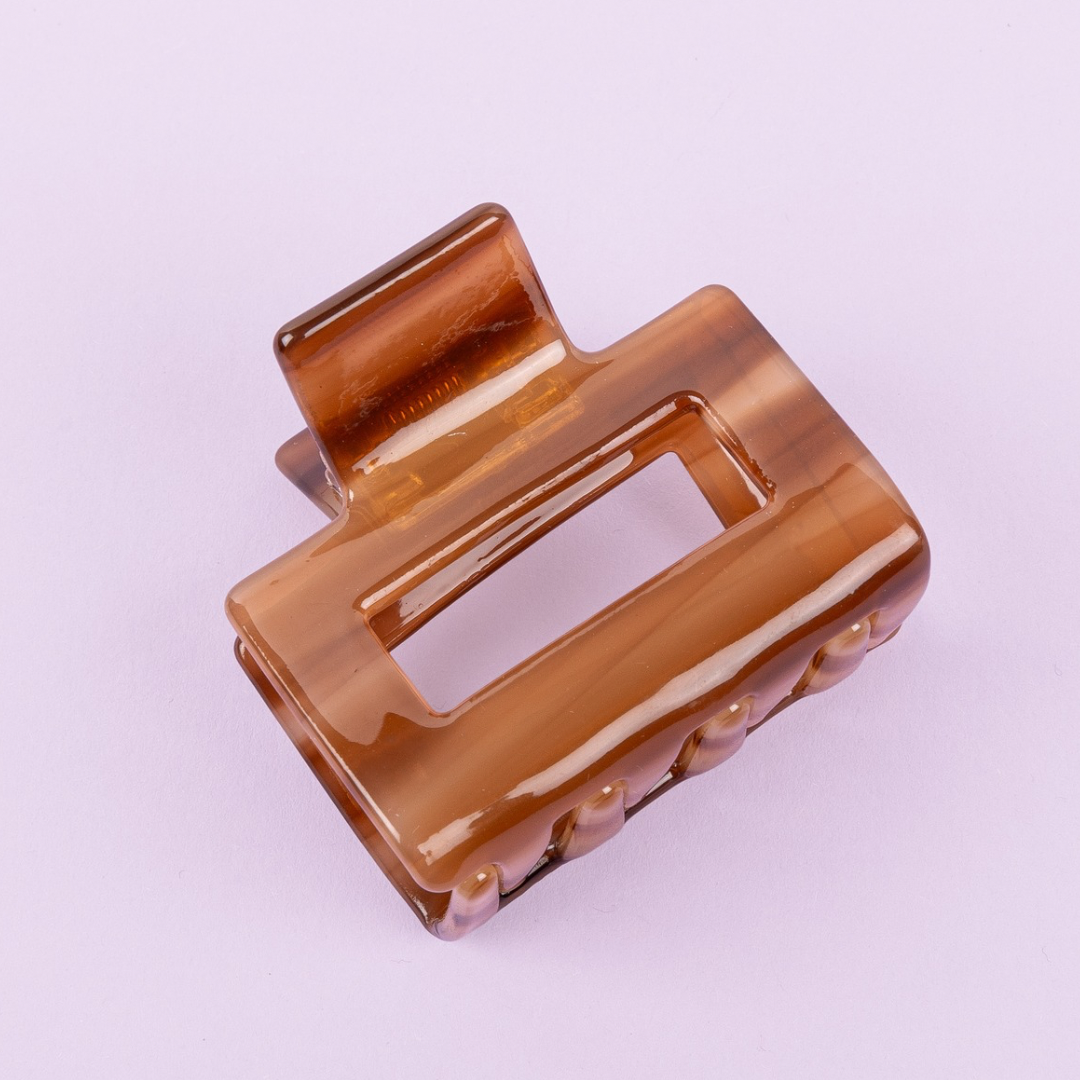 Haarclip Walnut - medium