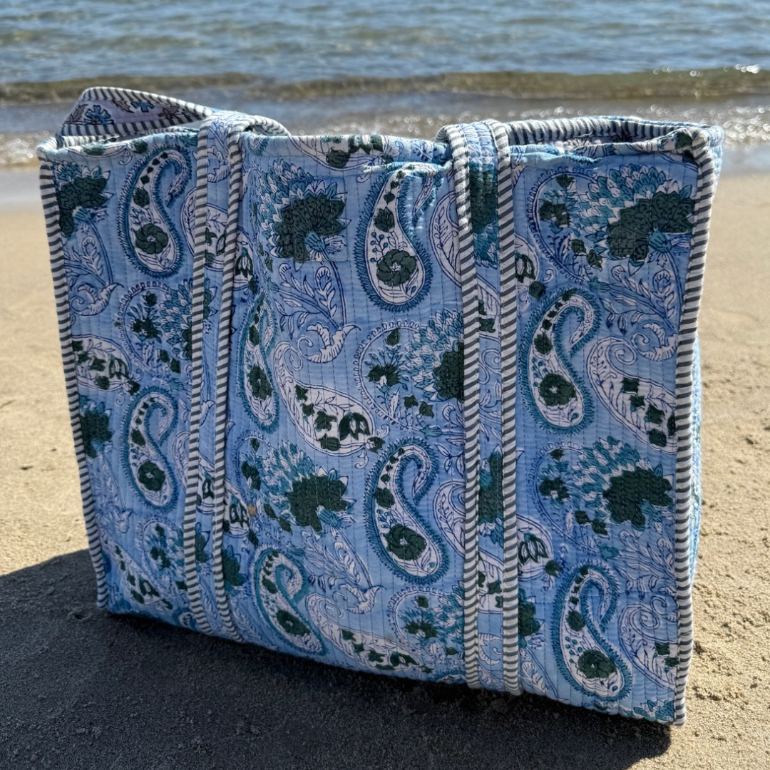 Tote Bag - Licht blauw - Grijs - No.8