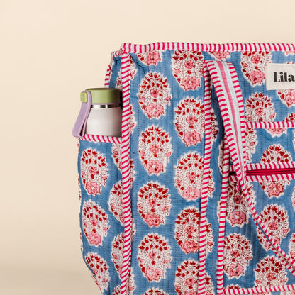 Tote organizado - Azul - Rosa - no.3